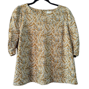 Melloday Golden Yellow Blouse- Large